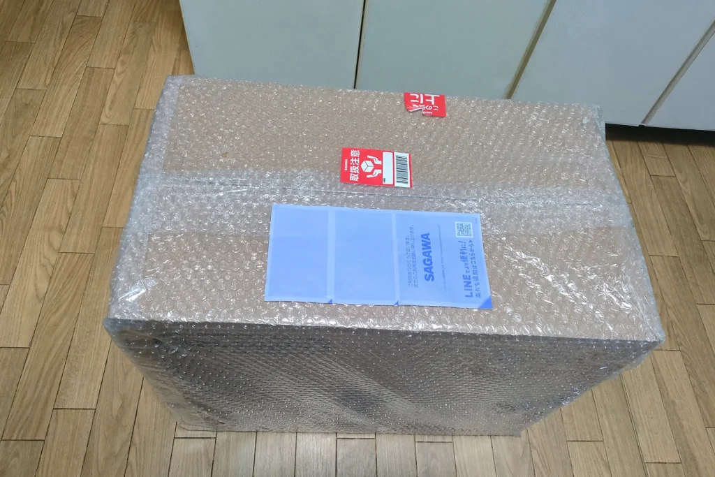 マグニフィカスタートが届いた時の梱包画像の様子